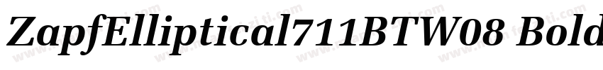 ZapfElliptical711BTW08 Bold Regular字体转换